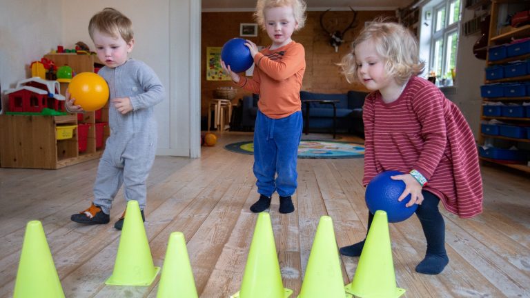 Kaste Baller På Kjegler – Aktiv I Barnehagen